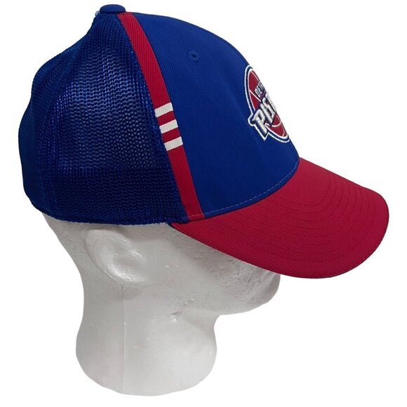 NBA Detroit Pistons Adidas Colorblock Trucker Mesh Snapback Hat Cap - Picture 3 of 10